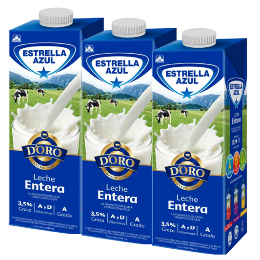 LECHE ENTERA ESTRELLA AZUL UHT 3.5% 946 ML 3 PACK