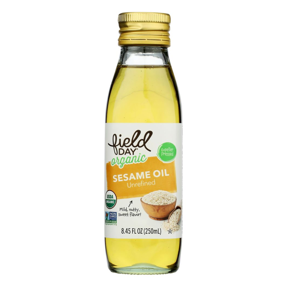 FIELD DAY ORGANIC UNREFINED SESAME OIL 8.45 FL OZ