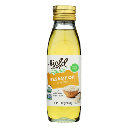 FIELD DAY ORGANIC UNREFINED SESAME OIL 8.45 FL OZ