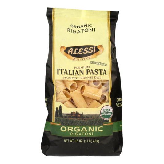 ALESSI ORGANIC RIGATONI 16 OZ
