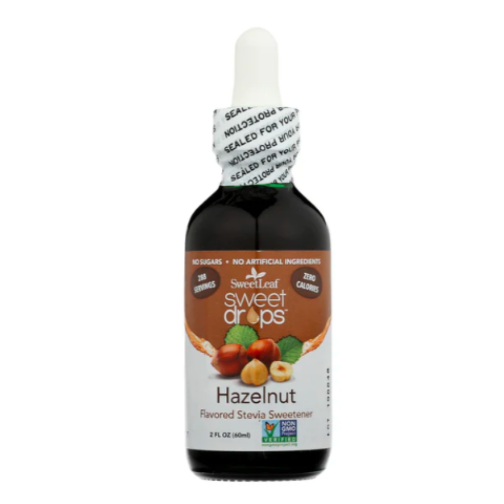 SWEETLEAF GOTAS DE STEVIA LIQUIDA SABOR AVELLANA 2 OZ
