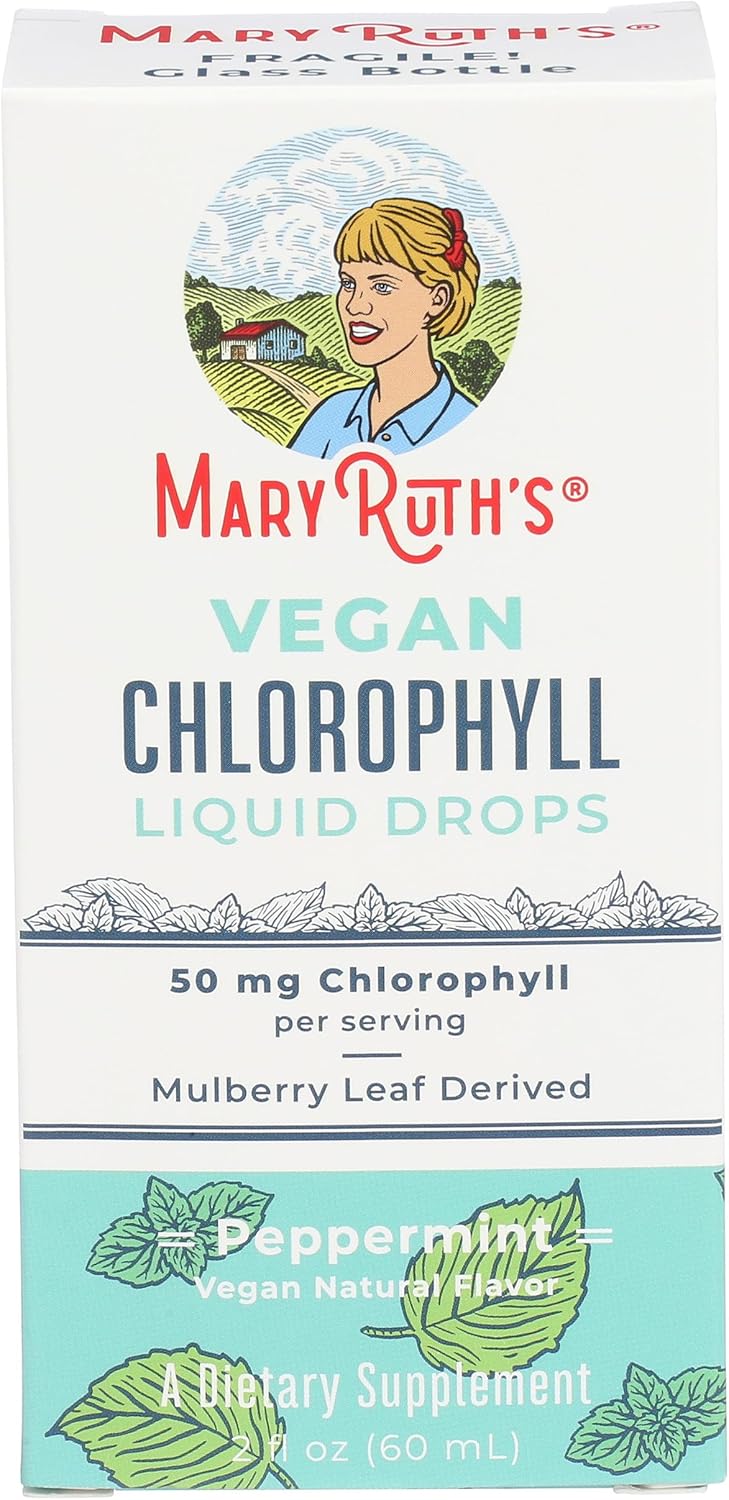 MARY RUTHS CHLOROPHYLL LIQUID DROPS PEPPERMINT 2 OZ
