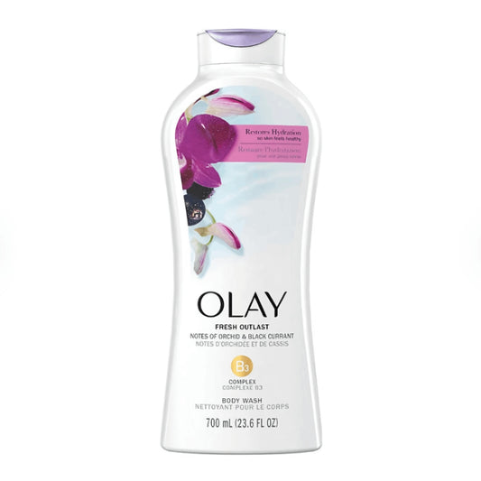 JABON DE BAÑO LIQUIDO OLAY ORCHIDEA Y GROSELLA NEGRA 23.6 OZ