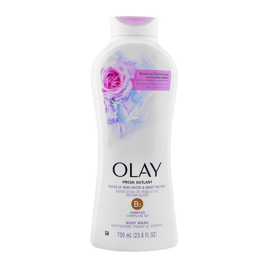 JABON DE BAÑO LIQUIDO OLAY AGUA DE ROSAS Y NECTAR DULCE 23.6 OZ