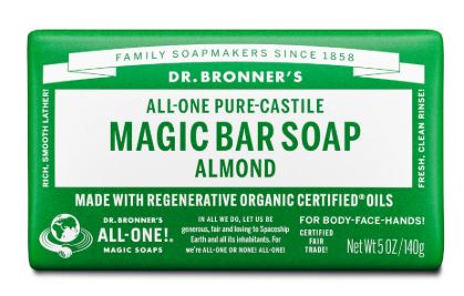 JABON DE ALMENDRA BARRA DR BRONNERS  140 GRS