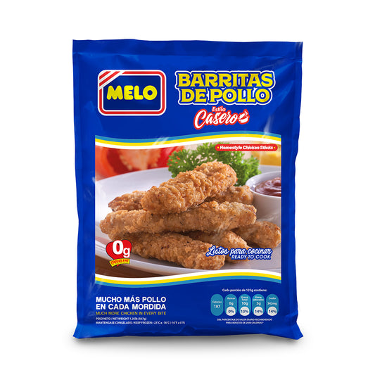 BARRITAS DE POLLO ESTILO CASERO MELO 567 GR