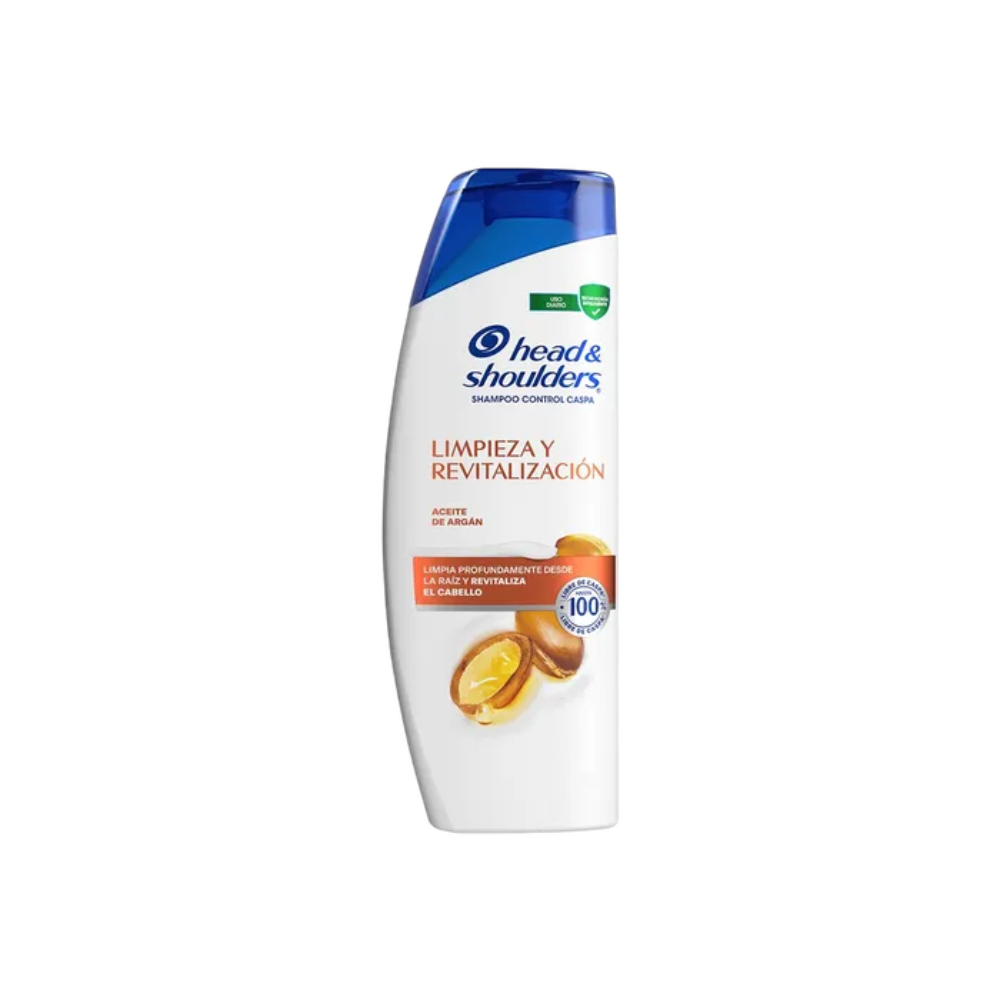 SHAMPOO HS LIMPIEZA Y REVITALIZACION CON ACEITE DE ARGAN  650 ML