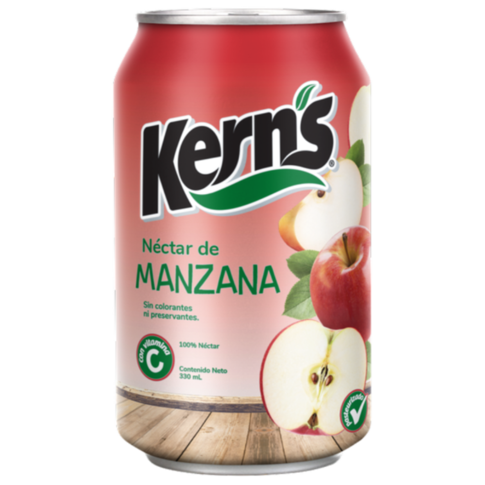 NECTAR DE MANZANA KERNS LATA  330 ML