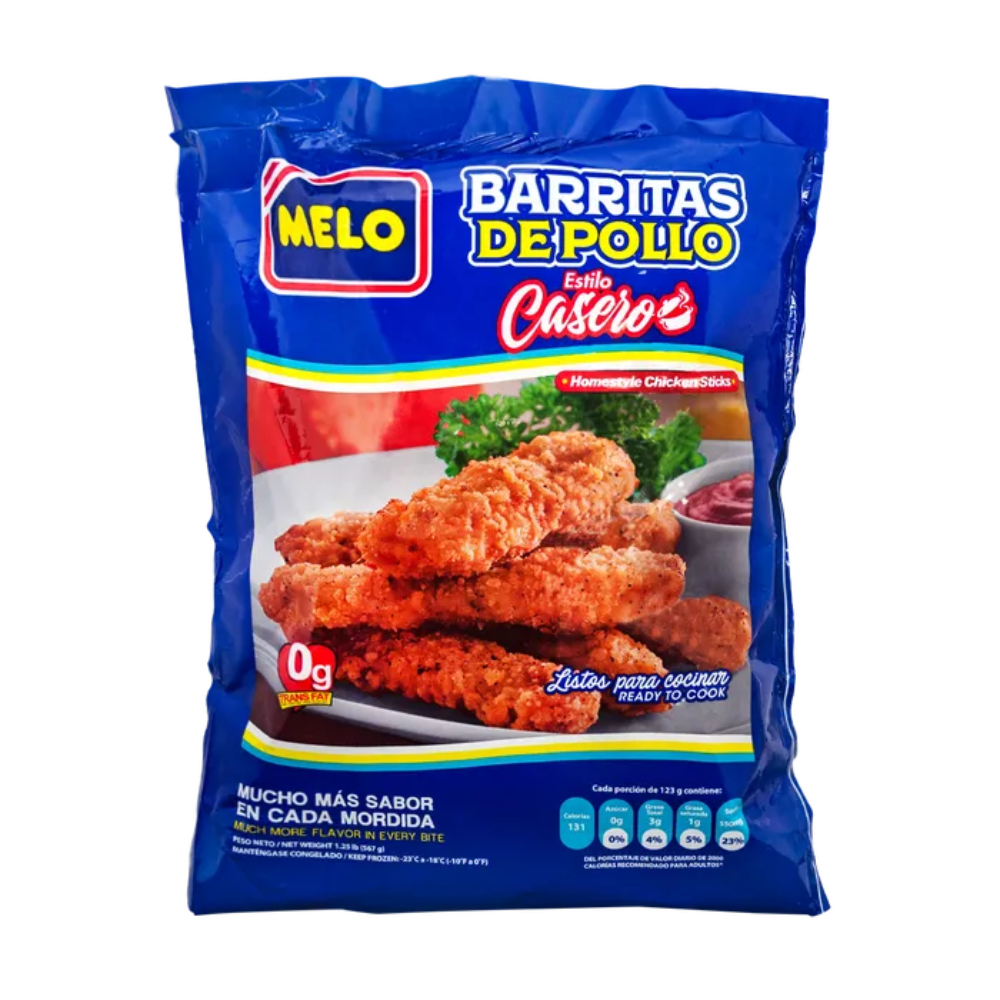 BARRITAS DE POLLO ESTILO CASERO MELO 567 GR