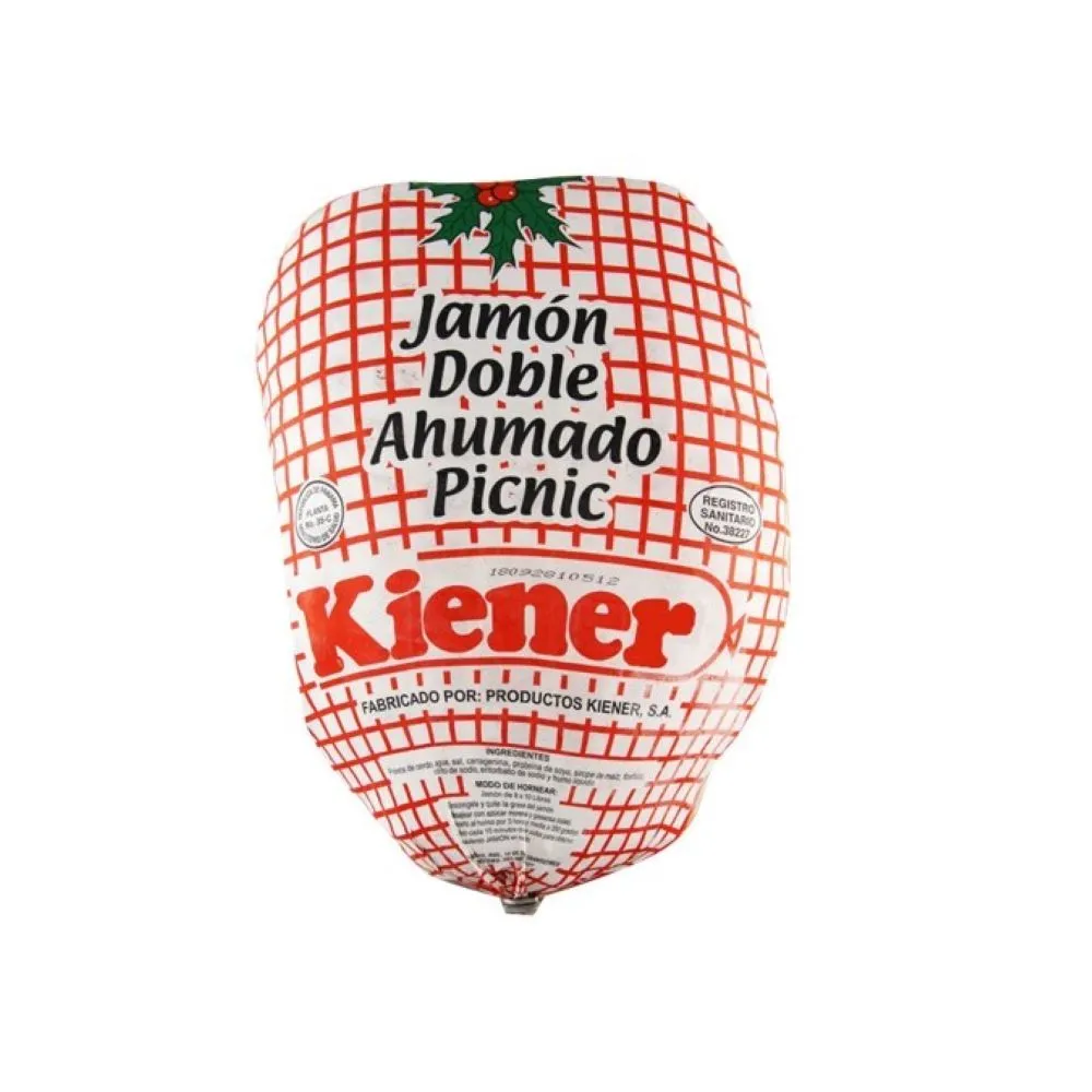JAMON DOBLE AHUMADO PICNIC KIENER 4.08 A 5.21 KILO
