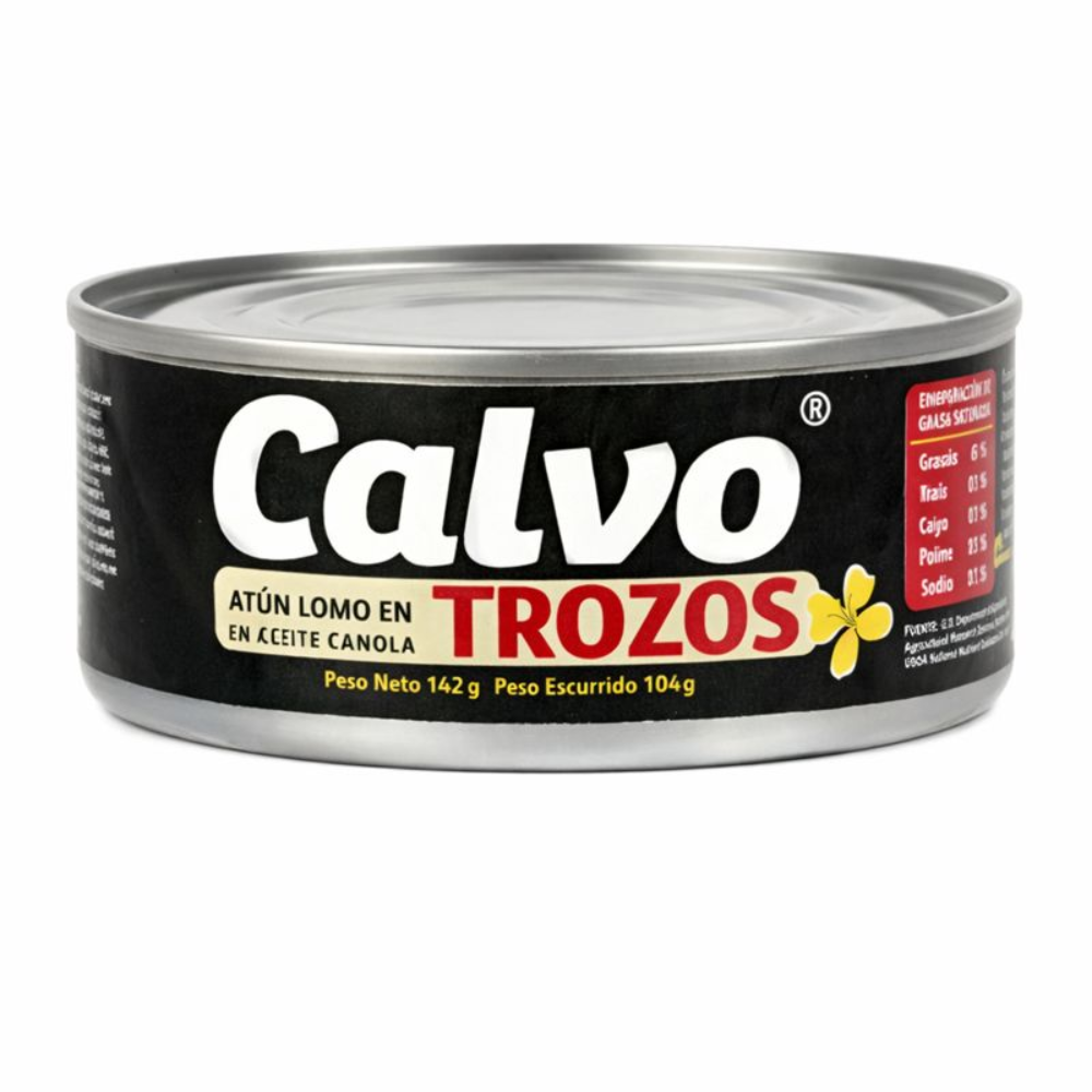 CALVO ATÚN LOMO EN ACEITE  CANOLA 142 GRS