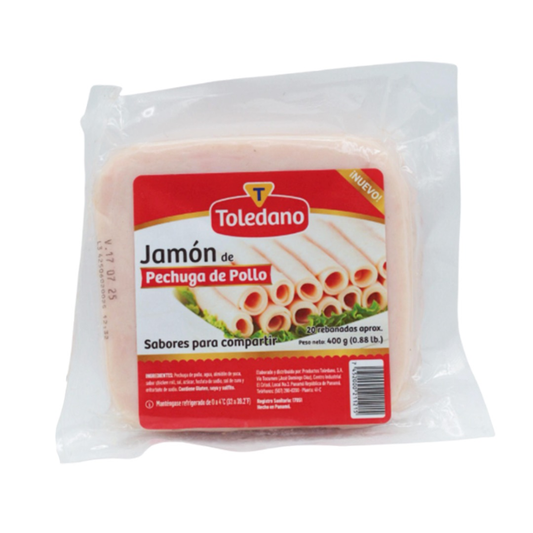 JAMON DE PECHUGA DE POLLO TOLEDANO 400 GRS