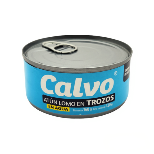 CALVO ATUN LOMO EN AGUA TROZOS 160 GR