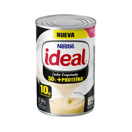 LECHE EVAPORADA IDEAL 50% + PROTEINA  300 GRS