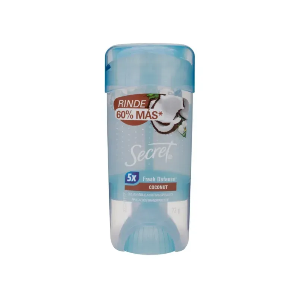 DESODORANTE SECRET CLEAR GEL COCONUT 73 G