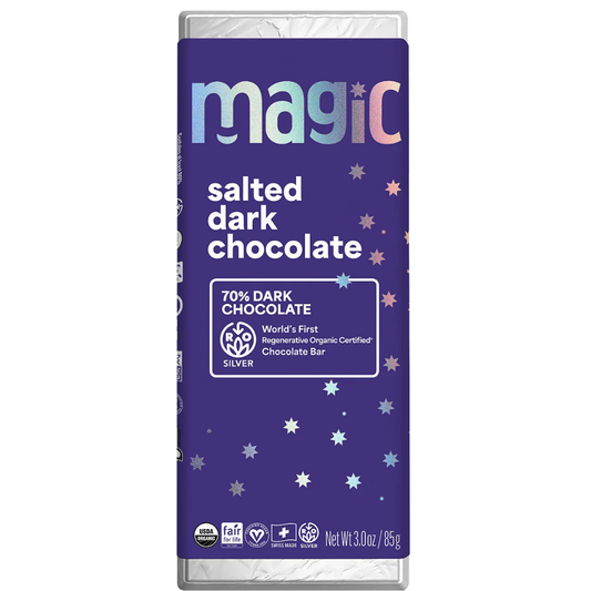 CHOCOLATE OSCURO ORGANICO CON SAL MARINA MAGIC 3 OZ