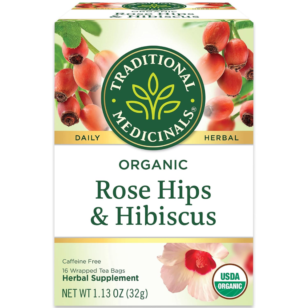 TÉ DE HIERBAS ORGÁNICO DE ROSA MOSQUETA E HIBISCO