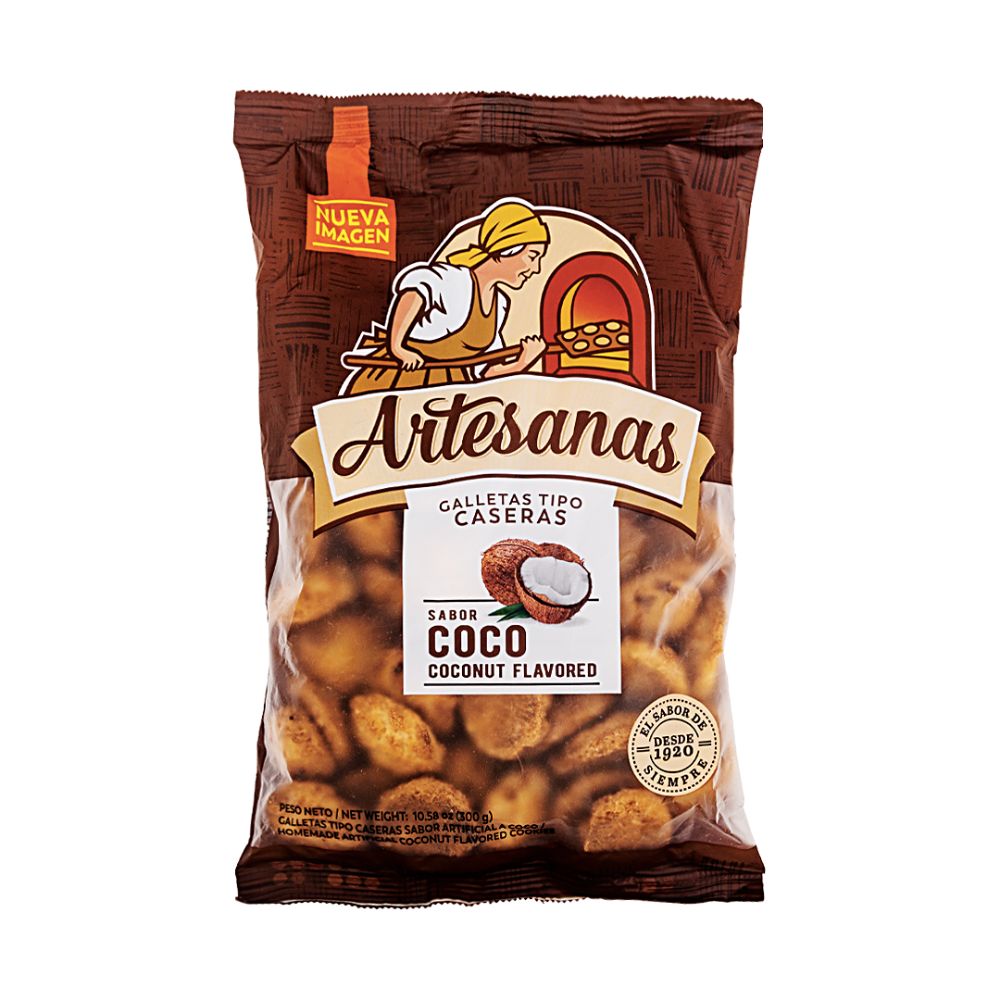 GALLETAS DE COCO ARTESANAS 300 GRAMOS