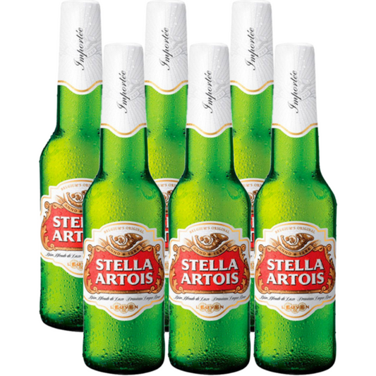 CERVEZA STELLA ARTOIS BOTELLA  6 PACK