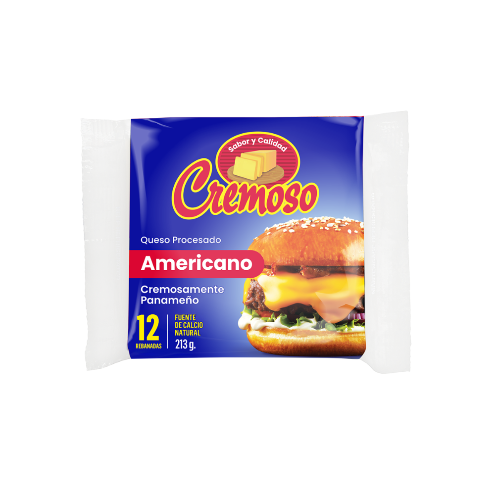 QUESO AMARILLO CREMOSO 12 REBANADAS