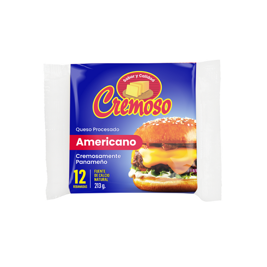 QUESO AMARILLO CREMOSO 12 REBANADAS