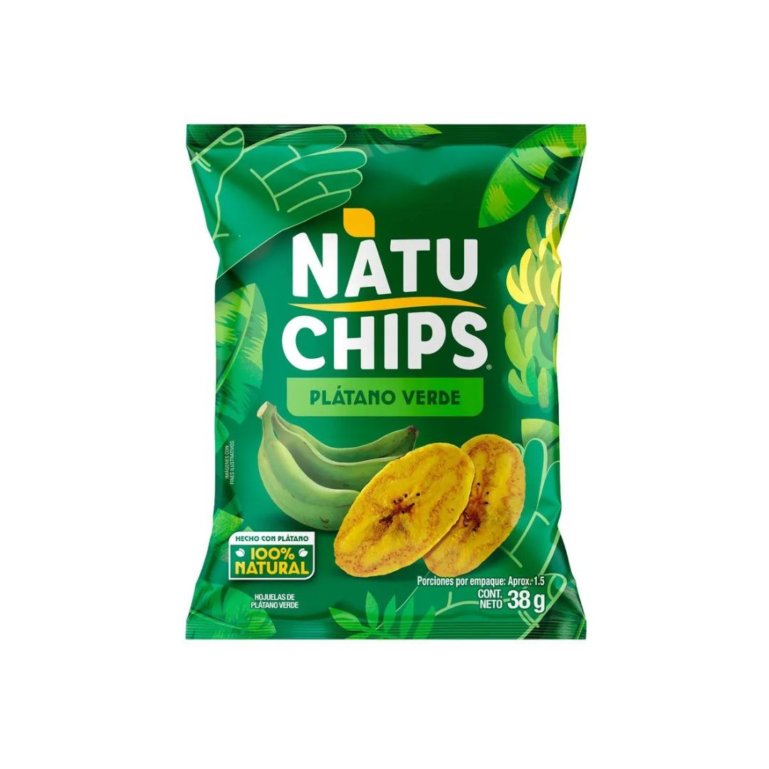 PLATANITOS NATUCHIPS PLATANO VERDE 36 GR