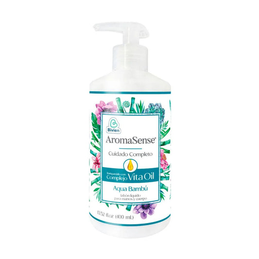 JABON LIQUIDO DE BAMBU CON DISPENSADOR 400ML