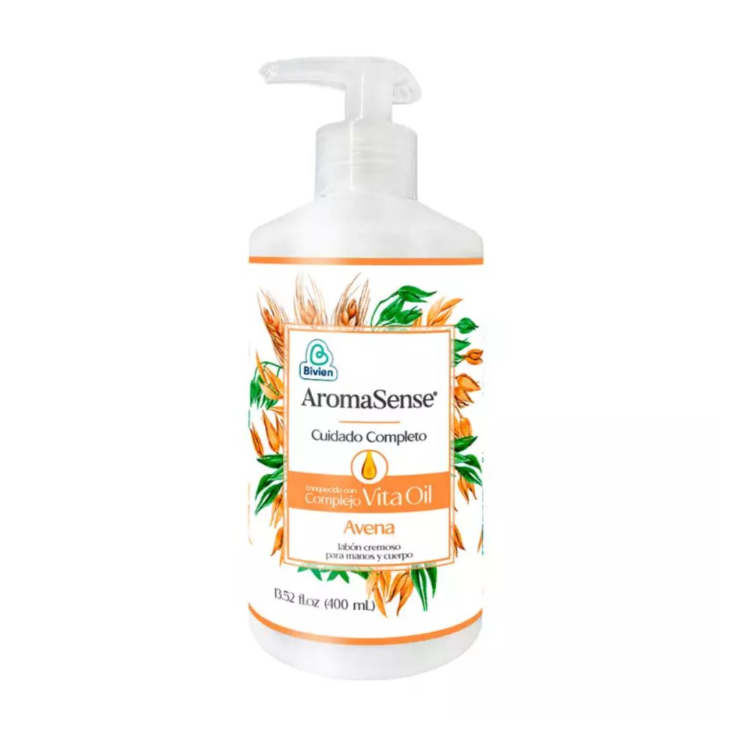 JABON LIQUIDO DE AVENA CON DISPENSADOR 400ML