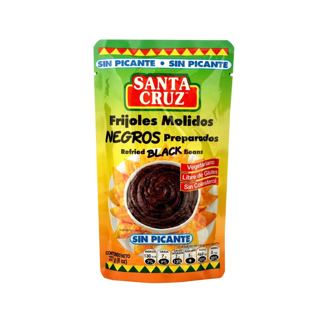 SANTA CRUZ FRIJOL MOLIDO NEGRO SIN PICANTE 227G