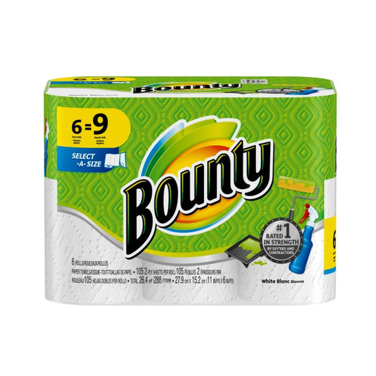 PAPEL TOALLA BOUNTY  6 ROLLOS