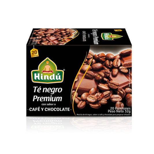 HINDU TE NEGRO PREMIUM CAFE Y CHOCOLATE 20 SOBRES
