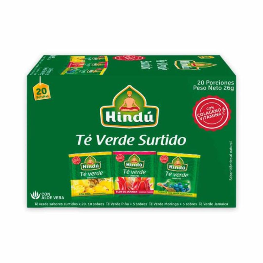 HINDU TE VERDE SURTIDO 20 SOBRES