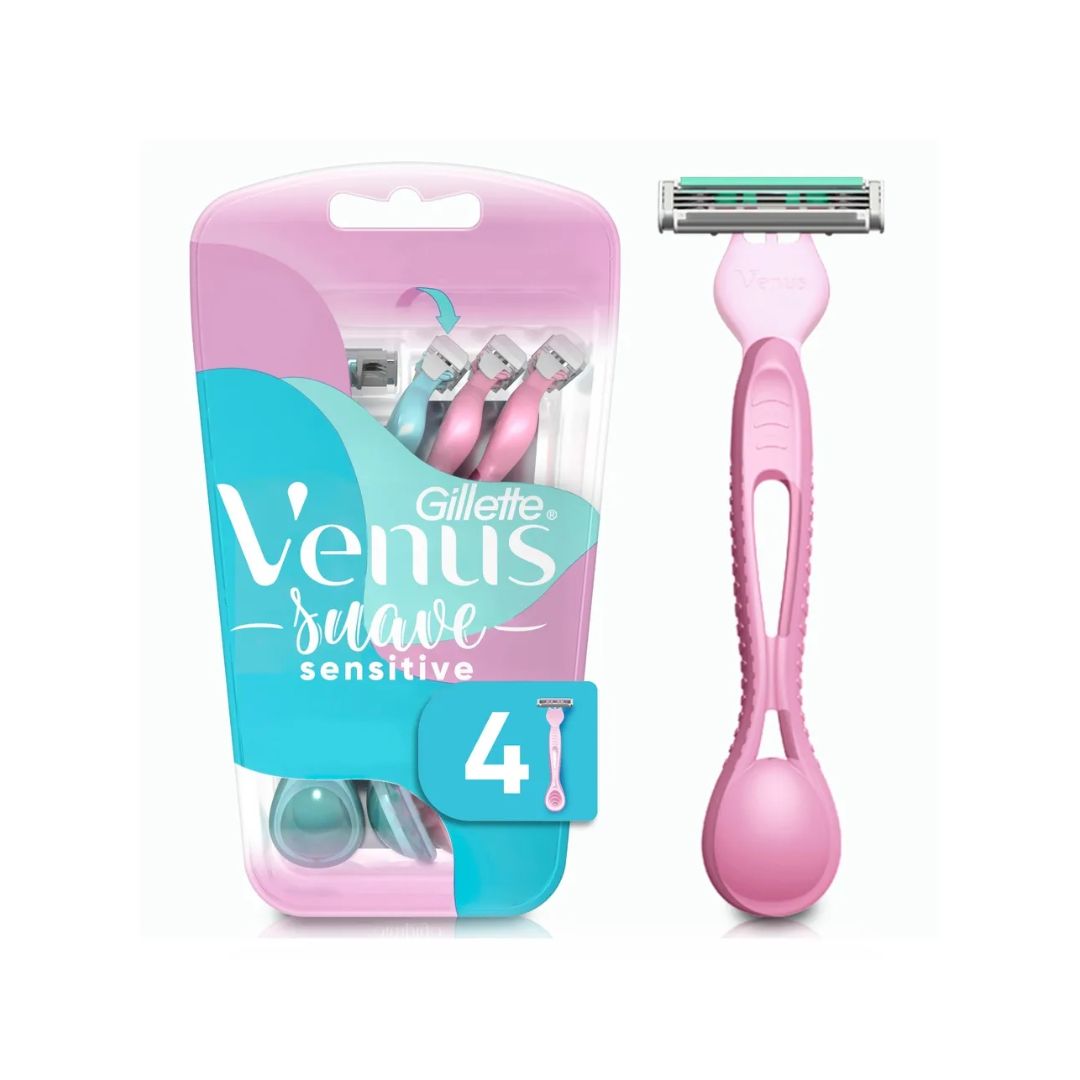 RASURADORA SIMPLY VENUS DESECHABLE ROSA 4PZ