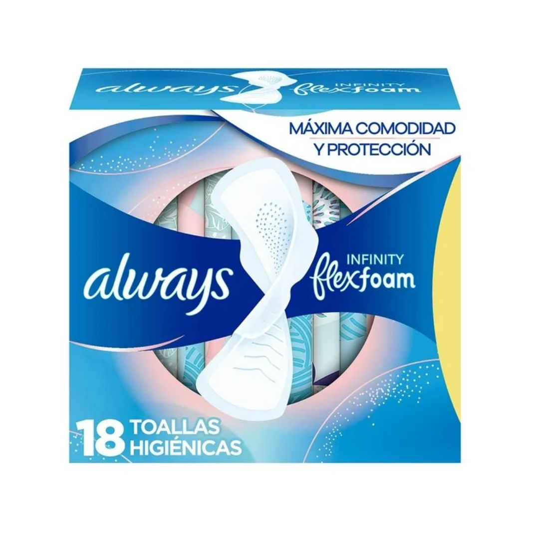 ALWAYS INFINITY DIA 18 TOALLAS