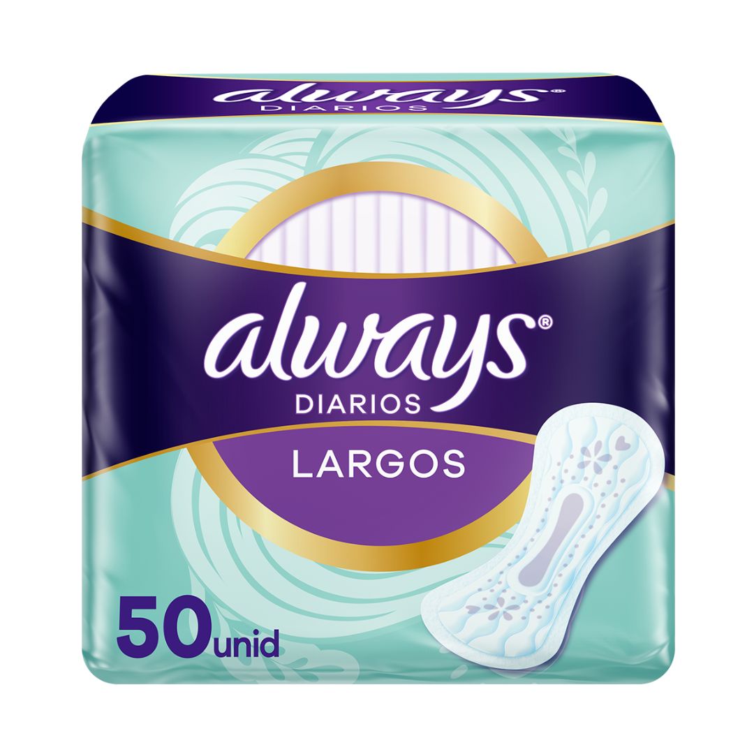 ALWAYS DIARIOS LARGOS SCENTED 50 UND