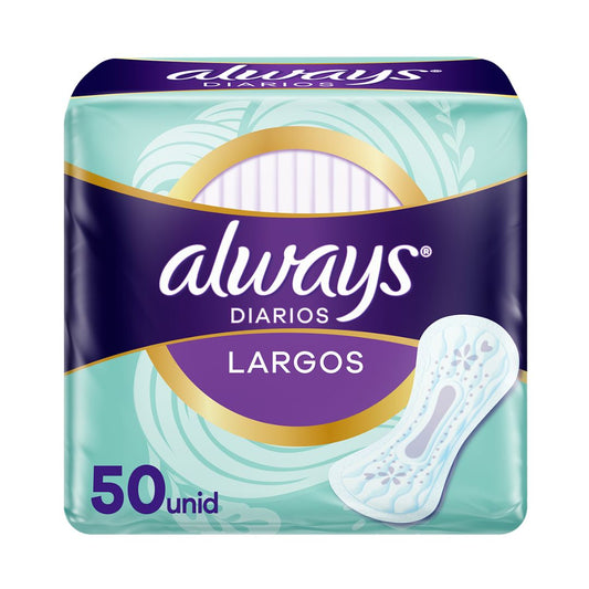 ALWAYS DIARIOS LARGOS SCENTED 50 UND