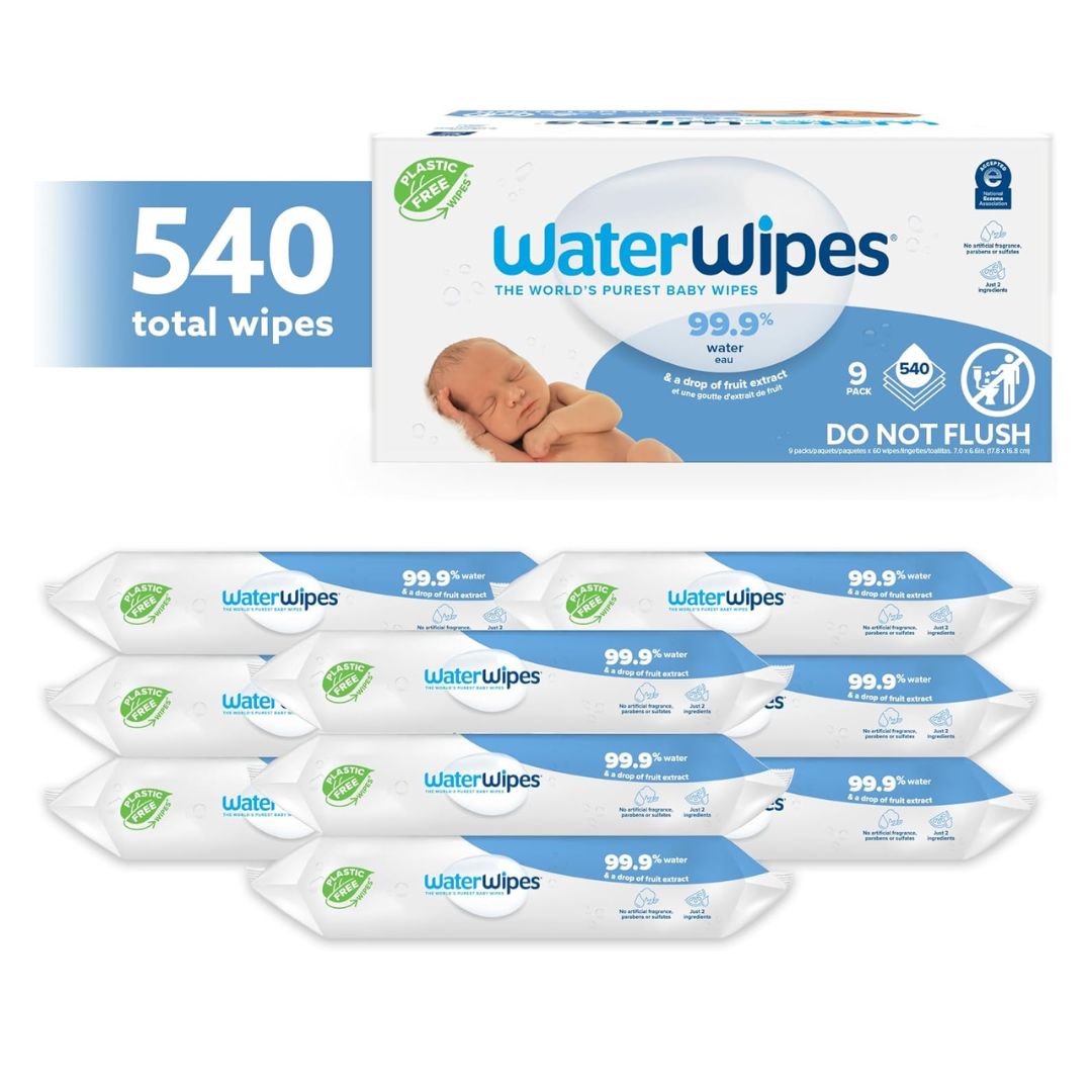 TOALLITAS HUMEDAS PARA BEBE WATERWIPES 540 UND