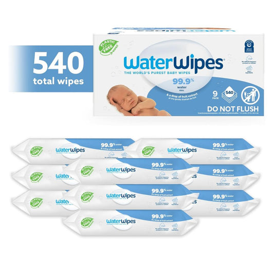 TOALLITAS HUMEDAS PARA BEBE WATERWIPES 540 UND