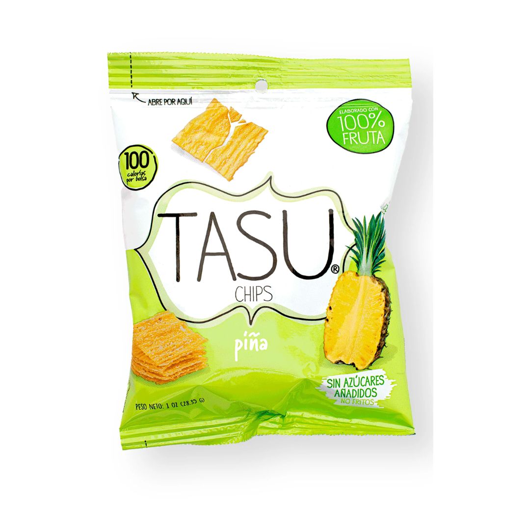 TASU CHIP FRUTA DESHIDRATADA PIÑA 28.35 GRS