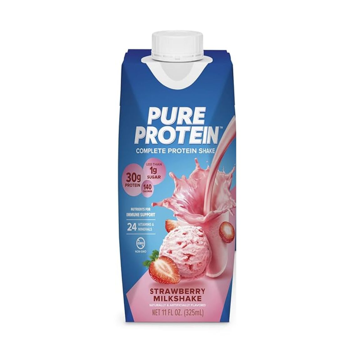PURE PROTEIN SHAKE STRAWBERRY MILKSHAKE