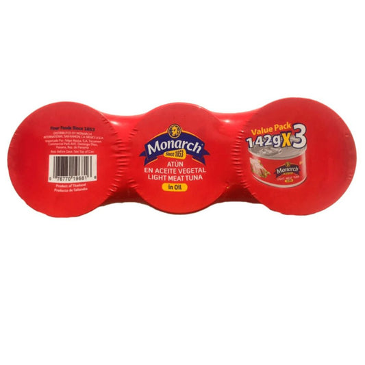 ATUN EN ACEITE MONARCH 3 PACK 426 GR