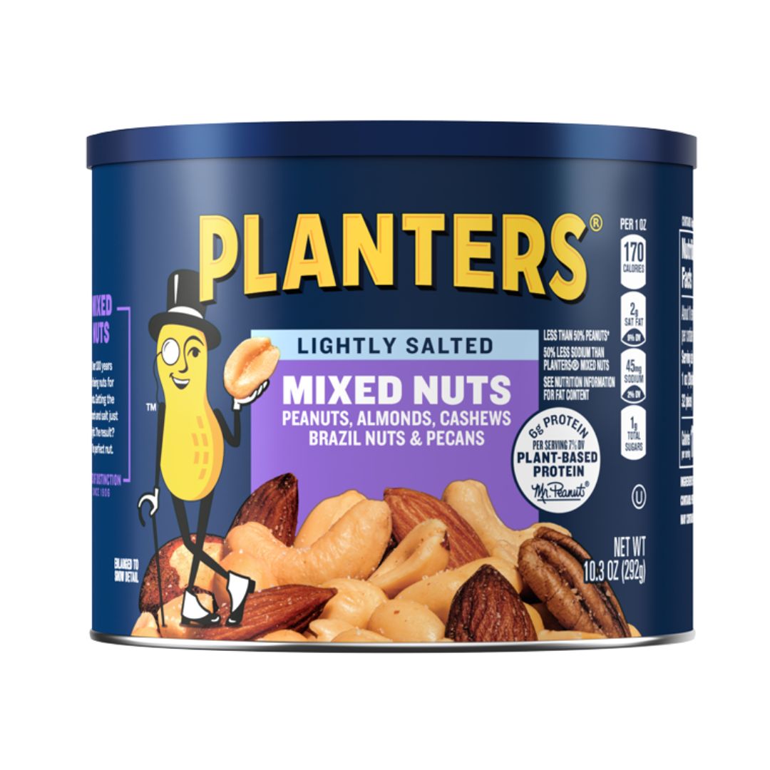 PLANTERS MIXED NUTS LIGHTLY SALTED 10.3 OZ