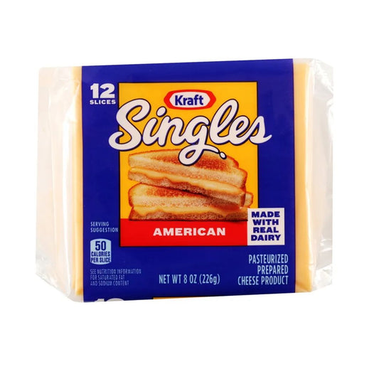 QUESO AMERICANO KRAFT 12 REBANADAS 8 OZ