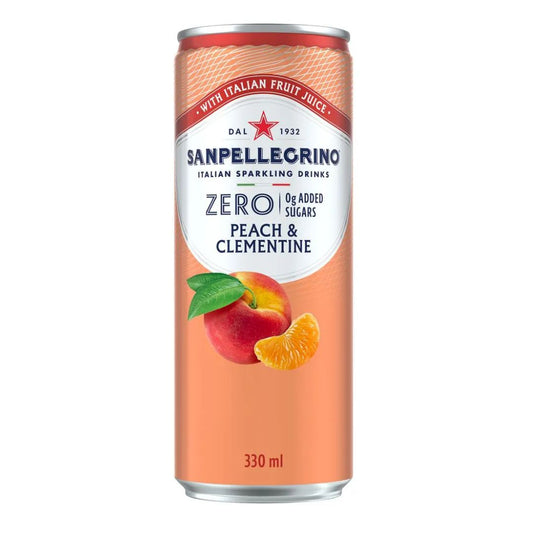AGUA SAN PELLEGRINO DURAZNO Y MANDARINA SIN AZUCAR 330 ML