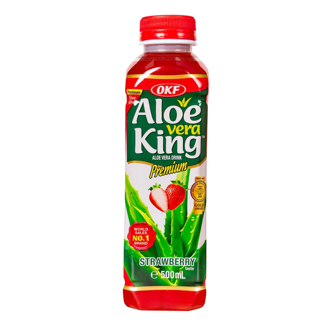 BEBIDA DE ALOE VERA KING STRAWBERRY 500 ML  OKF