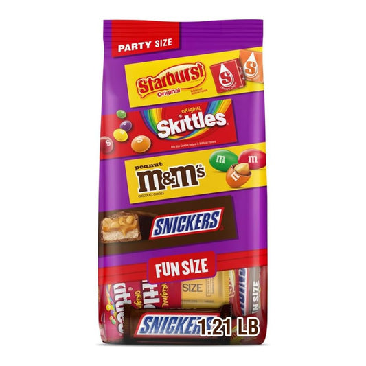 CHOCOLATES SNICKER , M&M, SKITTLES, STARBURST, 895 GRS