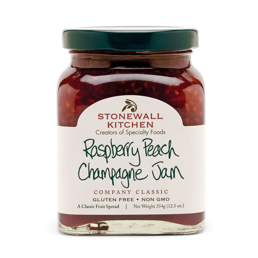 STONEWALL KITCHEN RASPBERRY PEACH CHAMP JAM 12.5 OZ