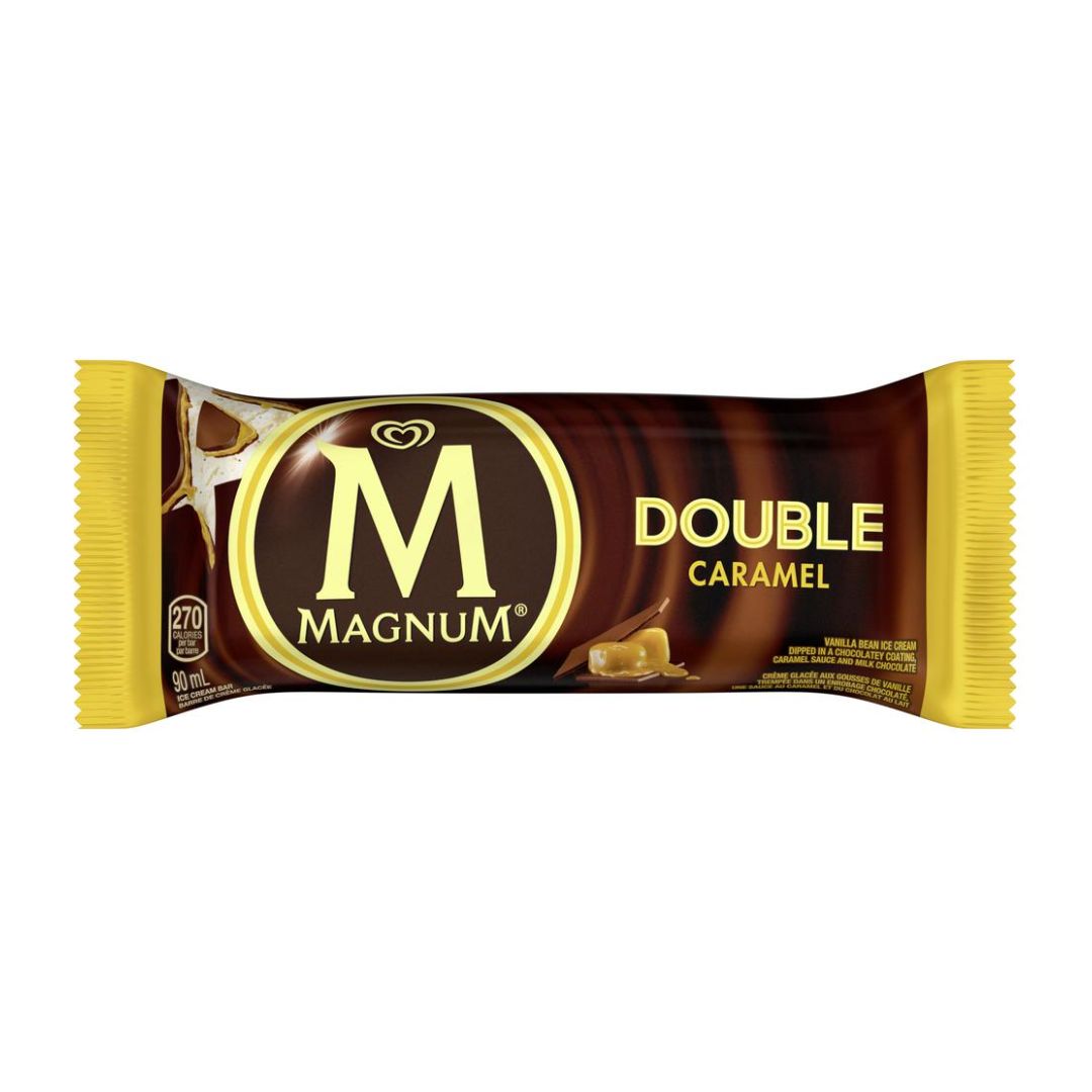 MAGNUM PALETA DE HELADO DOBLE CARAMELO 3 PACK
