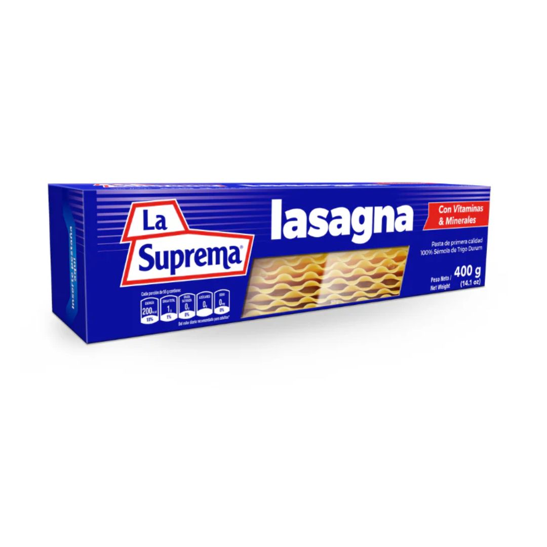 PASTA LA SUPREMA LASAGNA 400G