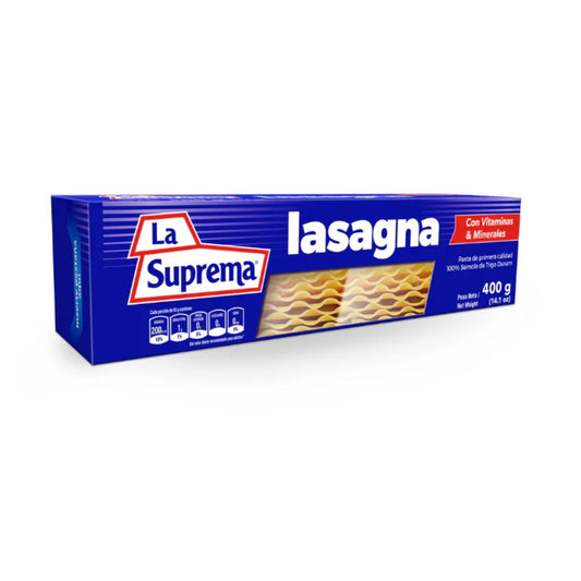 PASTA LA SUPREMA LASAGNA 400G